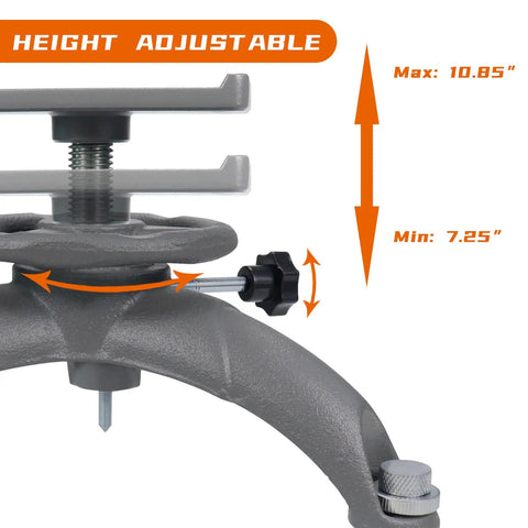 Adjustable Front Shooting Rest for Rifle and Outdoor Hunting, Rock Solid Gun Rest With 7.25 To 10.85 Inch Height displayed close-up