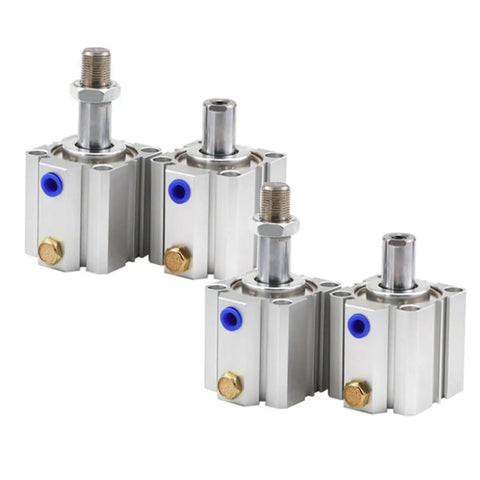 Heavy Duty Single Acting Pneumatic Cylinder With Spring Return Push Out Design Bore Fifty Millimeter Stroke Eighty Millimeter Built Tough Industrial Hardware Delivers Smooth Reliable Thrust For Auto Shops And Weekend Builds Without Breakin A Sweat
