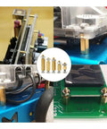 Brass Standoff Spacer Kit 10Pcs M2 M2.5 M3 Hex Threaded Bracket Pillars For Motherboard And PCB Mounts 17mm Length Bracket Rack Support Metal Screws Nuts Bolts For DIY Electronics And Furniture Projects on PCB and device mounts