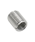 Top Grade Stainless Steel Threaded Insert, M4 M8 L6mm, suitable for furniture hardware and DIY woodworking projects.