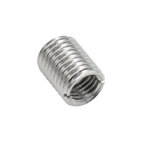 Top Grade Stainless Steel Threaded Insert, M4 M8 L6mm, suitable for furniture hardware and DIY woodworking projects.