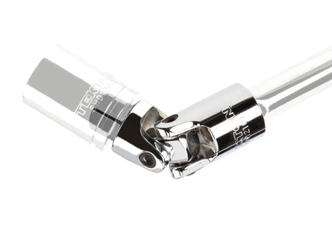 Universal joint from Three Eighths Inch Drive Six Point Socket And Ratchet Set, Thirty Four Piece With Deep And Shallow Sockets
