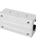 SBR30LUU Linear Guide Pillow Block With Hardened Chrome Steel Shaft And Heavy Duty Aluminum Housing for CNC router projects, top view.