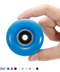 4 Pack Roller Skate Wheels With Bearings For Quad Skates Durable PU Wheels 32x58mm Blue Ideal For Outdoor Skating On Streets