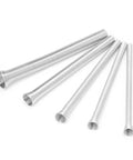 Pro Steel Spring Tube Bender 5 Pcs Set For Bending Pvc, Copper, Aluminum And Electrical Wire Pipes showing five high carbon steel bending springs.