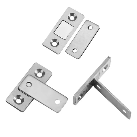Ultra Thin Strong Magnetic Door Catch For Cabinets And Furniture With Screws Slim Latch For Cupboards And Drawers in flat view