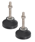 Heavy Duty Swivel Leveling Mounts With Tough Adjustable Furniture Feet Bringing Rock Solid Stability And Knocked Out Wobble Featuring Round M8 Base Durable Alloy Steel Nylon Rubber Design perfect for stable table and shelf support