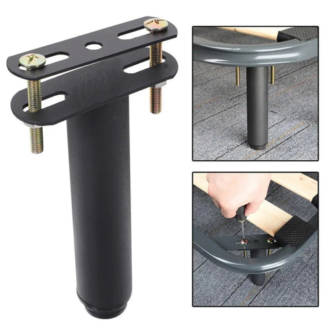 Adjustable Black Iron Furniture Support Legs Set for Beds, Cabinets, and Sofas, Heavy Duty Easy Removal, Screws Included