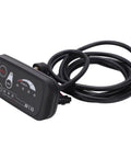 S810 Electric Display Panel For 36V And 48V Systems Black Plastic LED Meter With 5 Pin Interface coiled cable view