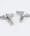Pack of Two Drum Set Hardware Guards M6x15mm Cymbal Stand Wing Nut Screws Heavy Duty Zinc Alloy Replacement Kit for Snare Tom Percussion Gear with Dead Tight Fit