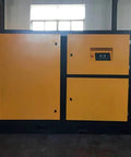 Heavy Duty Oil Free Industrial Air Compressor built like a tank, showcasing its sturdy yellow and black design for garage jobs.