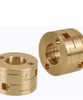 Top Tier Flexible Shaft Coupler 16mm Fits Oldham T8 Z Axis Screw For Hot Bed Reduce Printing Jiggle On 3D Printers And CNC Machines brass coupler set