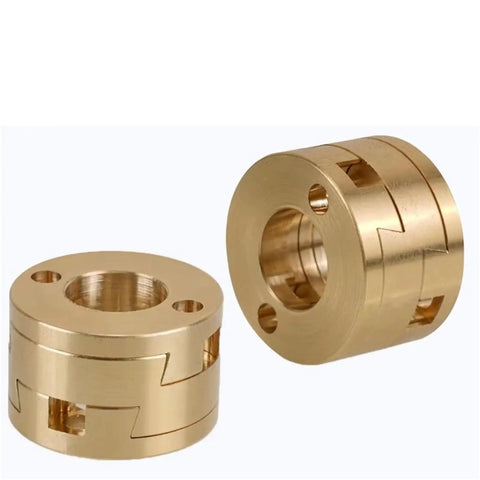 Top Tier Flexible Shaft Coupler 16mm Fits Oldham T8 Z Axis Screw For Hot Bed Reduce Printing Jiggle On 3D Printers And CNC Machines brass coupler set