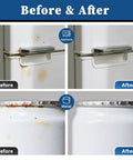 Before and after using White Multi Surface Touch Up Paint Pen For Walls Doors Cabinets Metal Appliances Wood And Furniture DIY Friendly Quick Dry Scratch Repair 1.5 Fl Oz Semi Gloss Finish on appliances and metal surface