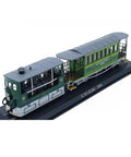 1/87 Scale Swiss G3-3 Rail Tram Vintage 1894 Steam Locomotive Model With Display Base, plastic collectible on display base