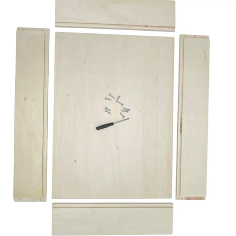 Hassle Free Replacement Kitchen Drawer Box Fourteen By Nineteen Inches Built Tough Plywood Pull Out parts with screws and tool.
