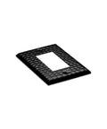 Matte Black 1 Gang Hand Hammered Rocker Light Switch Cover Plate Decorator Wall Plate for Receptacle and GFCI Electric Outlet