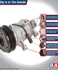 Top Shelf AC Compressor And AC Clutch Kit For Smart ForTwo Models 2008 To 2015 showcasing precision machined ports and complete assembly.
