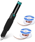 Desoldering Wick And Vacuum Pump Kit With Solder Sucker And Two 2.5mm By 1.5m Solder Braids Easy No Fuss Vacuum Desoldering