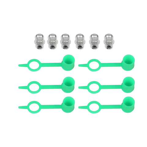 UCP201-8 Pillow Block Bearing Set 6 Pack Self Aligning With Spherical Outer Ring Pre Lubricated parts and caps displayed