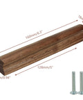 Walnut Wood Cabinet Pulls Set 10 Pcs Solid Wood Strip Type Handles For 5 Inch Center Holes 128mm Spacing natural finish