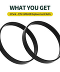 Replacement Vacuum Belts For PowerForce TurboClean PowerBrush Pet Models 2910 2987 2 Pack Compatible With 1606428 Part Restores Original Cleaning
