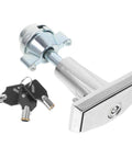 Badass Vending Machine T Handle Lock Kit With Keys High Security Snack Dispenser Access Control Smooth Install Solid Build Quality For Construction Sites And Retail Operations Keep Everything Locked Down Tight Secure silver lock and keys