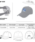 Sizing chart for Lightweight Distressed Low Profile Baseball Cap For Men Everyday Versatile Hat With Breathable Fabric