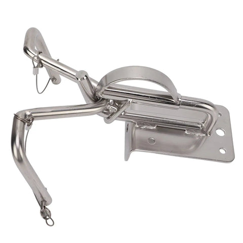 Storage Case Boat Snap Davits For Dinghy Lock System In 304 Stainless Steel Marine Hardware Beefy Heavy Duty Mounting Solution For Yachts And Inflatable Boats Secure Locking And Smooth Deployment, side view