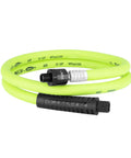 Swivel Air Hose 3/8 In X 4 Ft Workhorse Heavy Duty Hybrid Polymer Coil Hose With 1/4 MNPT Ball Swivel And 1/4 FNPT Ends