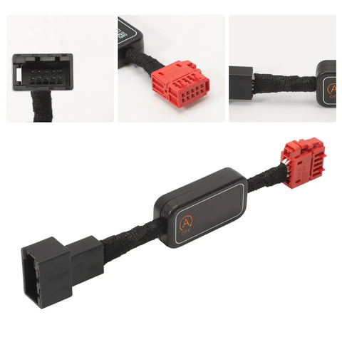 Plug And Play Auto Start Stop Eliminator Harness Cable for 2018-2024 Tiguan with connectors to reduce starter wear.