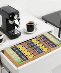 Expandable Bamboo K Cup Holder Drawer Organizer For Coffee Pods And Tea Bags Flexible 12.6 To 21.6 Inch Pod Storage Tray