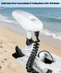 Depth Adjustment Collar Kit For Minn Kota Terrova And Riptide ST Trolling Motors 2007-2016, shown on sandy beach