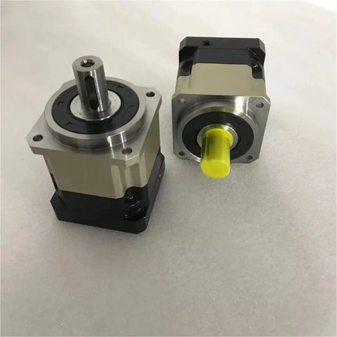 High Performance Hard Tooth Planetary Gear Reducer Delivering Rock Solid Torque Conversion And Absolute Zero Slop Action For Heavy Duty Speed Reduction Projects, showing front and side views.