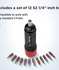 Torque Screwdriver Set 10 To 70 Inch Pounds With 10 Bits For Maintenance, Bike Repair, Mounting And General Tools