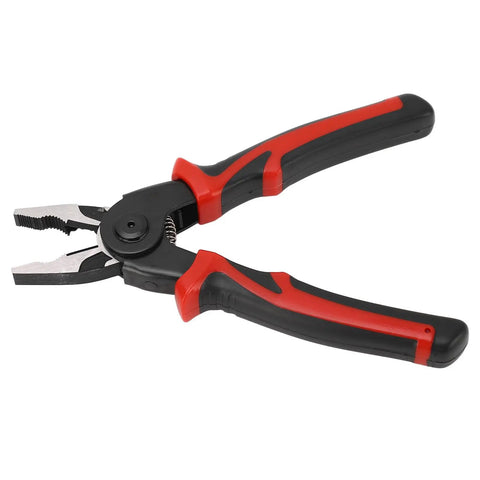 5 In 1 Interchangeable Pliers Kit With Replaceable Heads For Cutting Stripping Crimping And Wire Work Alloy Tool Steel Build Compact Durable Set
