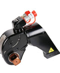 Pro Grade Hydraulic Torque Wrench With 10000 Nm Output And One Point Five Inch Square Drive showing uni swivel and precision design.