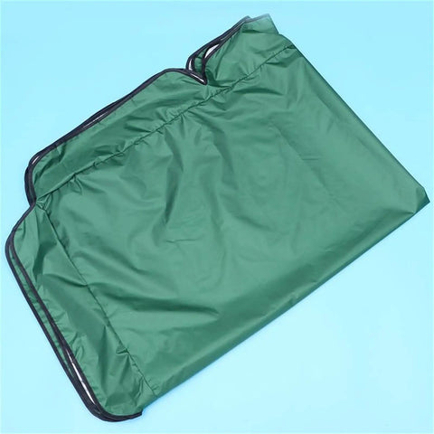 Green folded Three Seat Patio Swing Canopy Replacement With Removable Seat Cover Weatherproof Garden Cover UV Block Sunshade.