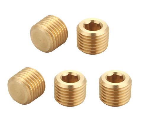 Half Inch NPT Male Brass Pipe Plug With Countersunk Head And Internal Hex Drive For Easy Tightening And Reliable Seals Three Quarters Inch