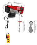 551 Lb Mini Electric Hoist With Emergency Stop Switch, 510 Watt Motor And Wired Control, Compact Portable Winch for lifting