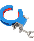 65mm Cable Tray Roller With Opening Cable Guide And Adjustable Nylon Clamp For Inside And Outside Setup, Smooth Wire Guidance For Easy Pulling And No Fuss Installations, Durable Roller Pulley System, blue nylon clamp with stainless bracket