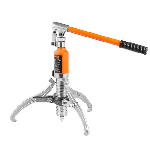 Hydraulic Gear Puller Kit With 5 Ton Capacity And 8 Inch Jaw, 2 Or 3 Jaws, Vertical And Horizontal Pull, Wheel Bearing Separator