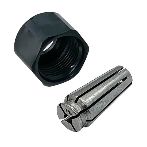 Easy Swap One Eighth Inch Self-Releasing Collet Chuck and Locking Nut Assembly for Routers Replaces 48-66-2486 stainless steel