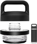 Chug Cap Lid Replacement For Rambler Water Bottle 18 Oz 26 Oz 36 Oz 64 Oz Screw Top Fits Rambler Models shown with bottle