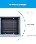 Heavy Duty Aluminum Alloy Wall And Ceiling Vent Cover With Waterproof Louvered Filter Grill Hella Sturdy Drywall Access Panel For Bathrooms Kitchens Basements Slick Top Notch Design Measuring 36 Inches Square with nylon filter mesh.