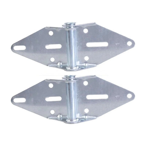 Two Pack Heavy Duty Galvanized Steel Garage Door Hinge Flap Track Hardware Replacement Kit With Vertical Adjustment For Durable Door Support And Smooth Open Close, two hinges