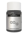 Front view of Ultra Fine Graphite Dry Lubricant In A Wide Sealable Jar 50 Grams 5 Micron Powder For High Temperature Slippery Action No Mess Application