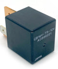 Two Pack 70A 12V DC Automotive Relay 4 Pin SPST With Resistor, compact black relay from Japan for EVs and battery isolation.