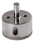 2 Inch Diamond Hole Saw For Tiles And Glass With 3/8 Inch Shank Pro Grade Ceramic Porcelain Granite Quartz Drill Bit 1-1/8 Inch Deep Cut