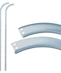Built To Last 1.5mm Steel R12 Horizontal Garage Door Tracks For 7 Foot Doors 2 Inch Rail Pair For Home And Pro Roller Systems
